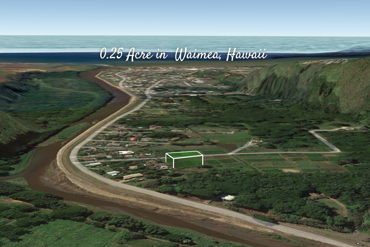 155,000 RARELY AVAILABLE lot in Waimea Valley, Kauai, Hawaii