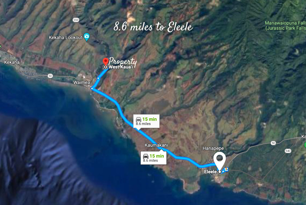 155,000 RARELY AVAILABLE lot in Waimea Valley, Kauai, Hawaii